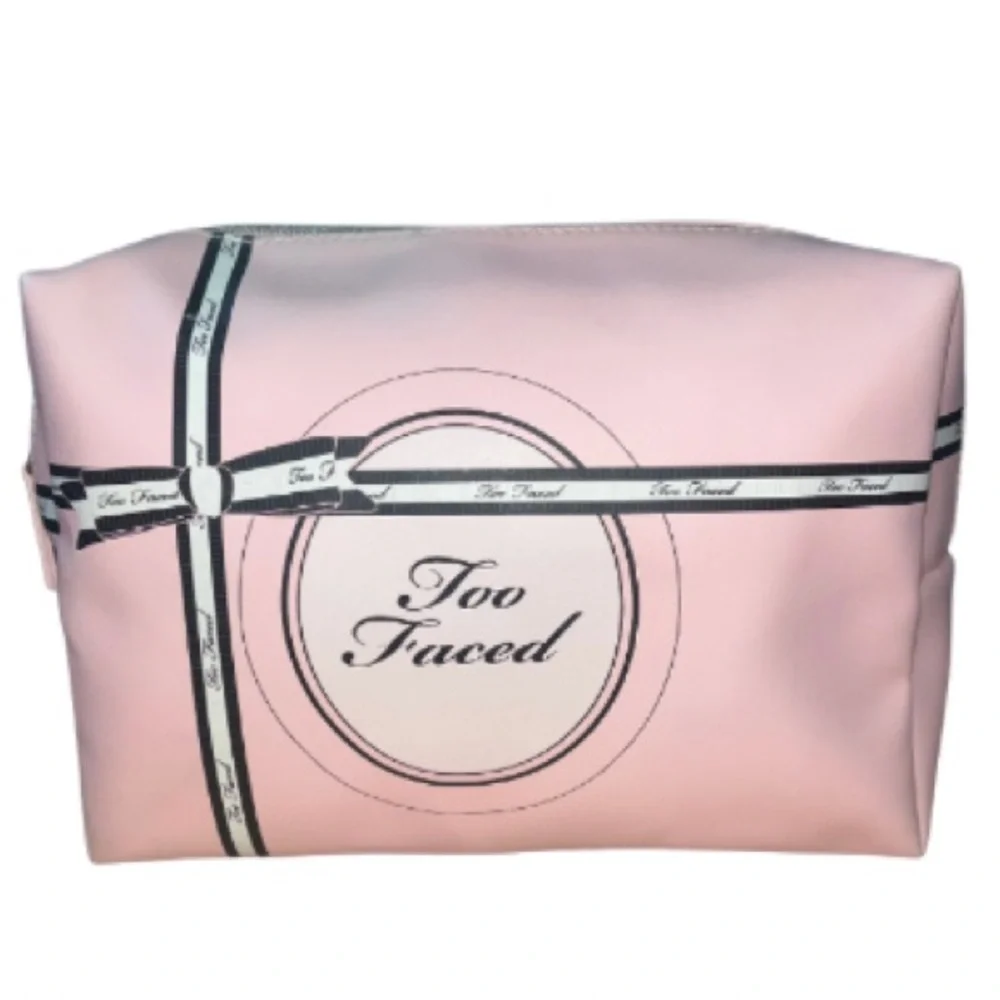 Too Faced Pink Cosmetic Bag